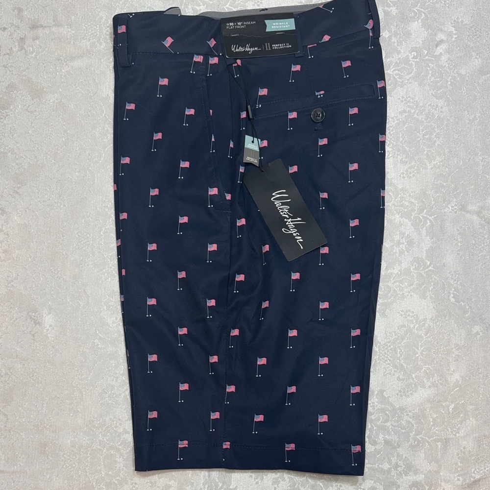 Walter Hager Navy golf shorts